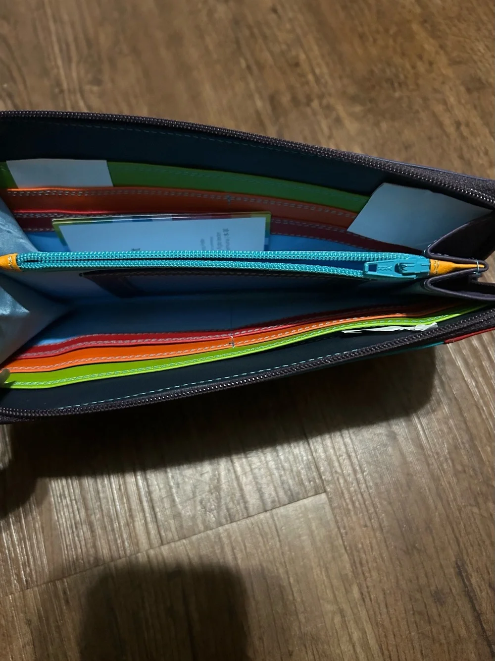 Mywalit Colorblock Zip Wallet with Matching Cardholder